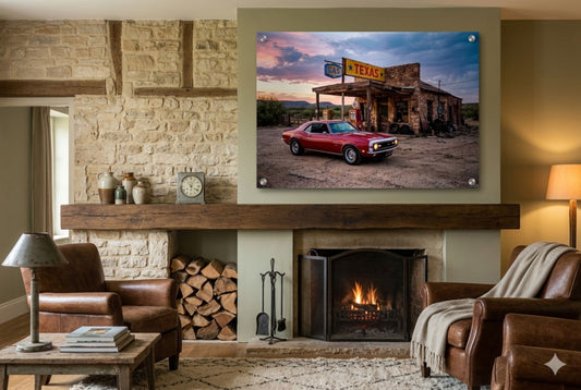 Tableau Chevrolet Camaro SS Décor Texan – Impression sur Aluminium LIVRAISON INCLUSE